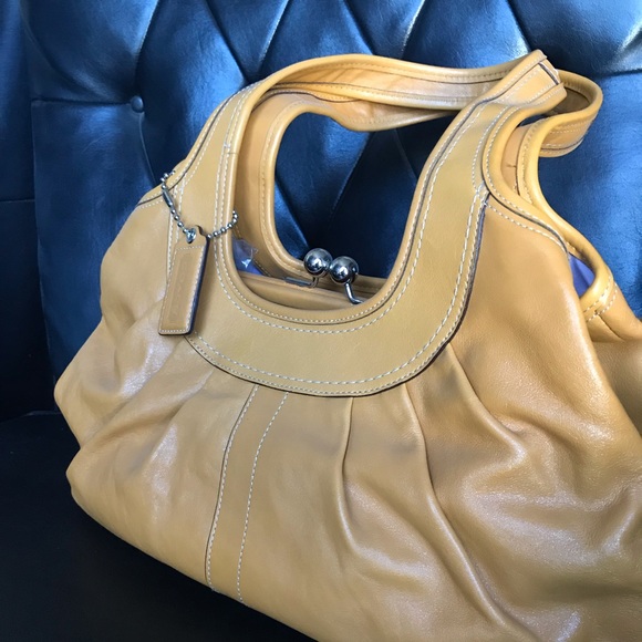 COACH Ergo Leather Pleated Purse - Picture 4 of 8